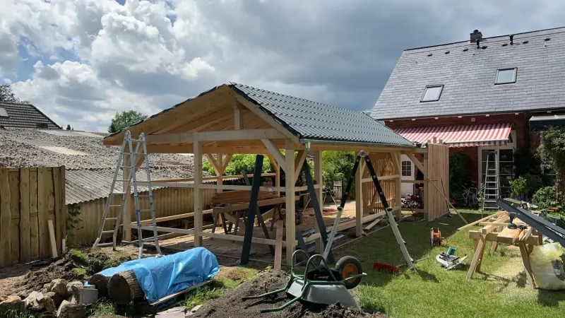 Carport Holzrahmenbau